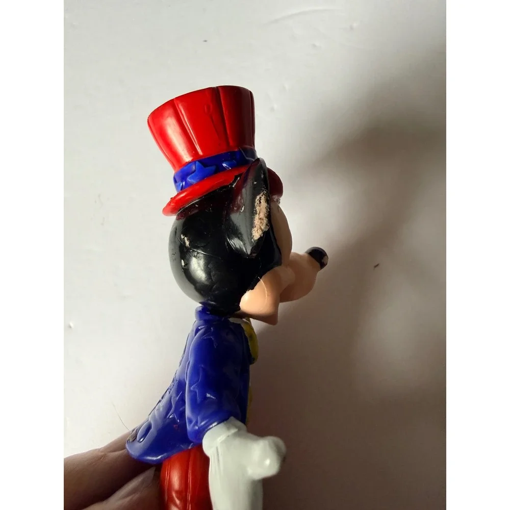 Disney Mickey‎ Mouse Uncle Sam Patriotic PVC Figure Red White Blue 3.5 Inch Toy